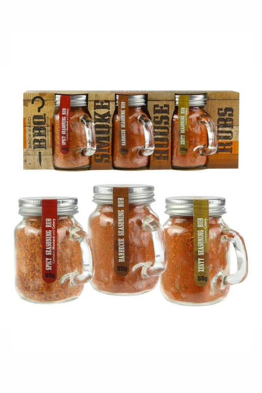 Image of Kimm and Miller (UK) Ltd Kimm and Miller (UK) Ltd Smokehouse Rub Selection in Red Size: 189g Red 189g Unisex 5055475461493
