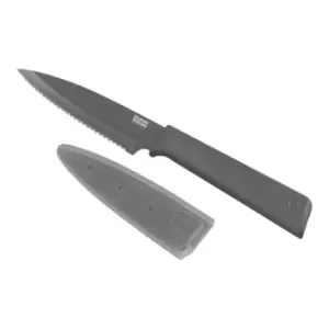 Image of Kuhn Rikon - Colori + Serrated Paring Knife grey