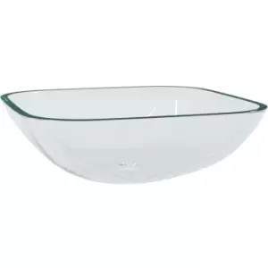 Image of Vidaxl - Basin Glass 42x42x14cm Transparent Transparent