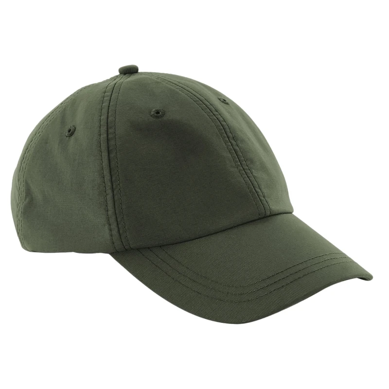 Image of Beechfield Womens 6 Panel Outdoor Baseball Cap in Olive Olive Female One Size
