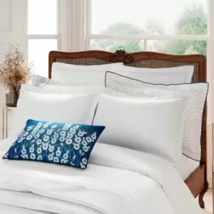 Image of V&A Samara Super Kingsize Duvet Cover, White
