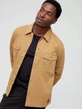 Image of Hugo Mens Enalu Overshirt Light Brown