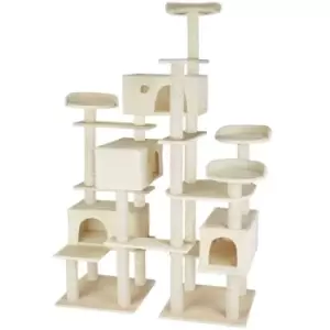 Image of Tectake Cat Tree Scratching Post Entissar - Beige