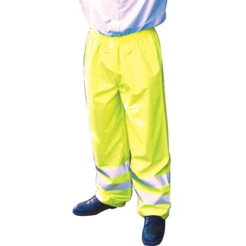Image of Hi-vis Breathable Yellow Trousers (2XL) - Tuffsafe