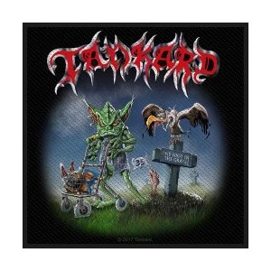 Image of Tankard - One Foot in the Grave Standard Patch