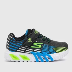 Image of SKECHERS Black And Blue Flex-glow Elite Trainers Toddler