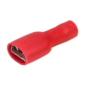 Image of TruConnect Insulated Crimp Connectors Red 6.3 x 0.8mm Pack of 100