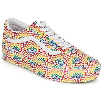 Image of Vans OLD SKOOL PLATFORM womens Shoes Trainers in Multicolour,4.5,5,6,6.5,7.5,8,3,7,5.5,4