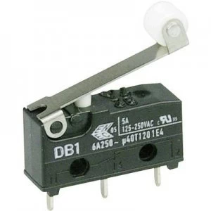 Image of Cherry Switches Microswitch DB1C C1RC 250 V AC 6 A 1 x OnOn momentary