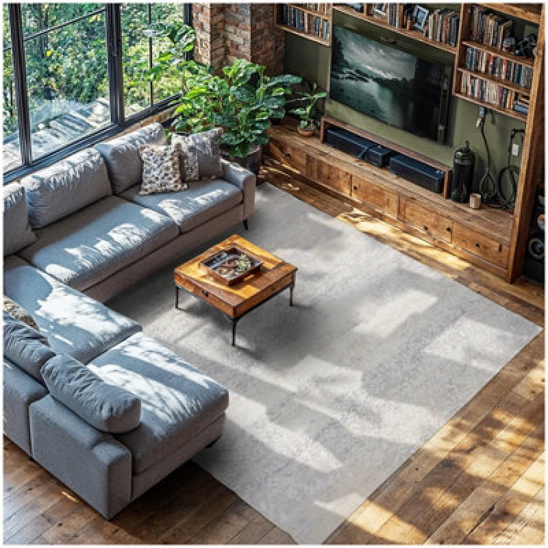 Image of Tectake Washable Rug Dalia - Various Sizes, Faded Pattern, Easy-Care Short Pile, Non-Slip 240 X 340 Cm - Beige