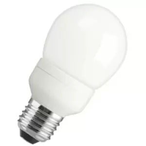 Image of GE CFL Helix Spiral 12W ES-E27 (52W Equivalent) 2700K Warm White Frosted 625lm ES Screw E27 Energy Saving T2 Compact Fluorescent Opal Light Bulb