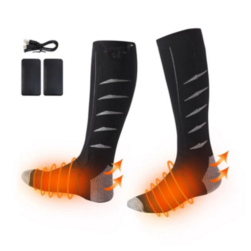 Image of Ezysleep Ezysleep Rechargeable Heated Socks in Grey Grey One Size Unisex 0721545336590