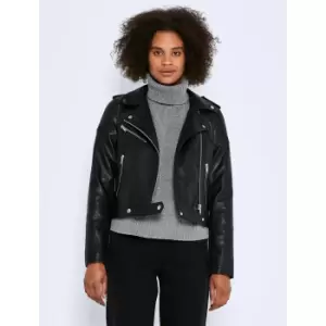 Image of Nmrollo Biker Jacket in Faux Leather