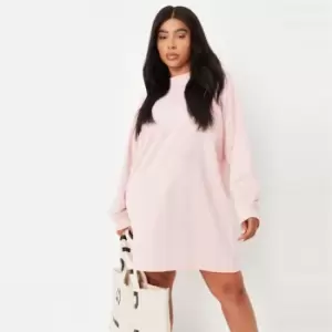 Image of Missguided Basic Sweater Dress - Pink