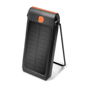 Image of LogiLink Mobile Power Bank, LiPo, 10.000mAh, solar, PD 18W, black