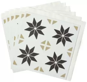 Image of D-C-Fix Stars Self Adhesive Vinyl Wall Tiles - Natural
