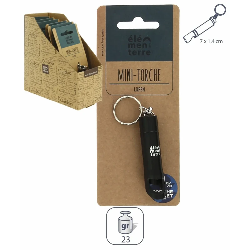 Image of Mini-torch bottle opener Elementerre Lopen Noir Unisex TU