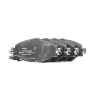 Image of DELPHI Brake pad set VW,AUDI,SKODA LP2698 5Q0698151AF,5Q0698151AH,5Q0698151AN 5Q0698151B,5Q0698151D,5Q0698151F,5Q0698151N,8V0698151,8V0698151A