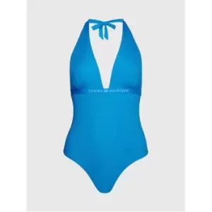 Image of Tommy Hilfiger Halter One Piece Rp - Blue