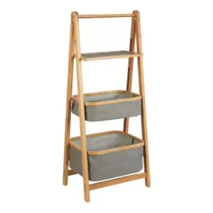 Image of 3-Tier Bathroom Storage Unit in Bamboo