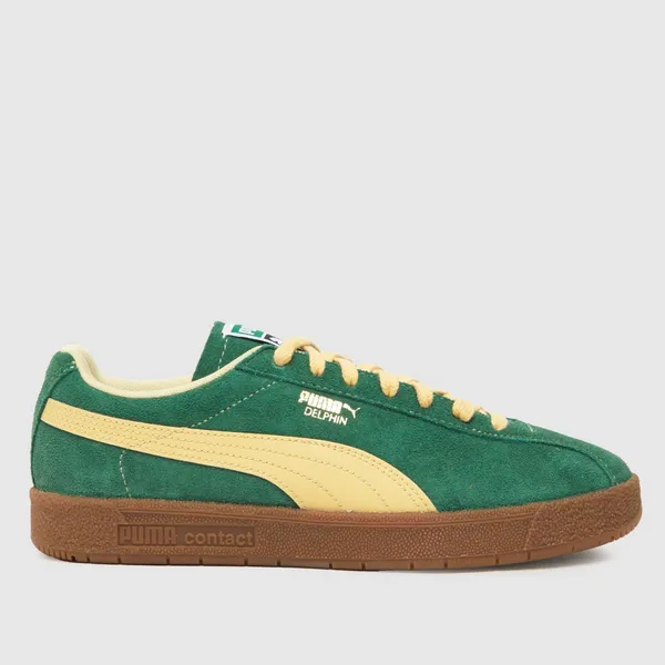 Image of PUMA Mens Delphin Trainers Size UK 6 (EU 39) - Green