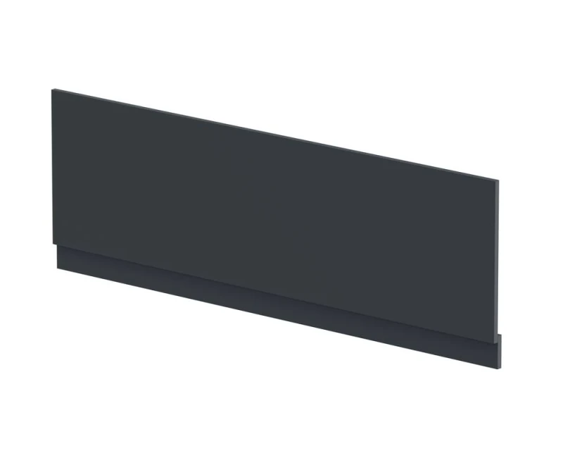 Image of Balterley Bath MDF Front Panel & Plinth - 1700mm - Soft Black Grey