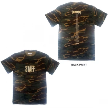 Image of Justin Bieber - Purpose Tour Staff Unisex Medium T-Shirt - Green