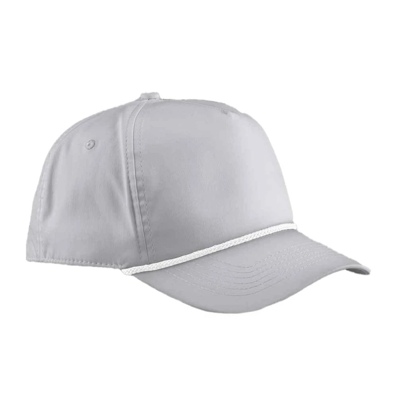 Image of Beechfield Beechfield Men Rope Detail Baseball Cap in Light Grey Light Grey One Size Male 5063693916756
