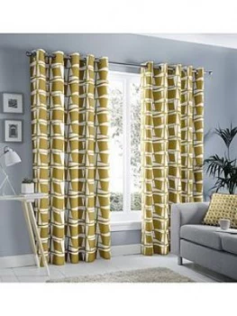 Image of Fusion Capella Lined Eyelet Curtains