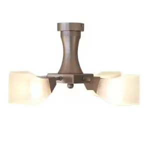 Image of Chievo Semi Flush 4 Light G9 Satin Chrome
