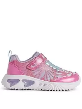 Image of Geox Girls Assister Trainer, Pink, Size 1 Older