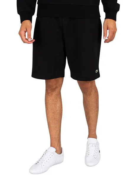 Image of Lacoste Embroidered Logo Sweat Shorts Black S