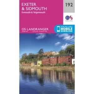 Image of Exeter & Sidmouth, Exmouth & Teignmouth by Ordnance Survey (Sheet map, folded, 2016)