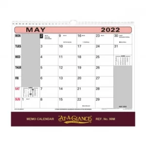 Image of At a Glance 90M Wall Month to View Memo Flip Calendar