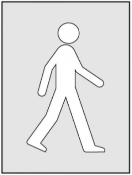 Image of Walking Man Stencil (300 x 400mm)