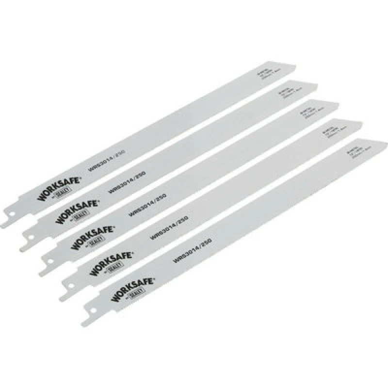 Image of Loops 5 PACK 250mm Reciprocating Saw Blade - 18 TPI - Suitable for Iron Steel Pipes Metallics