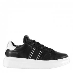 Image of Karl Lagerfeld Kapri Stripe Trainers - Black Lthr