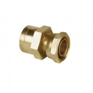 Image of Wickes Copper Pushfit Tap Connector - 1/2in x 15mm