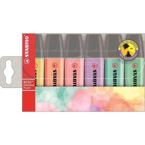 Image of Stabilo Boss Pastel Highlighters Chisel Tip 2 5mm Pastel Ast Ref 706 2