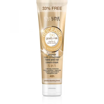 Image of Eveline Cosmetics Glycerine Hand & Nail Cream With Goat's Milk 100ml