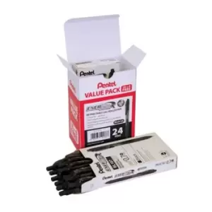 Image of Pentel Energel X Rollerball Pen 0.7mm Tip Black Ref BL107/24-A [Pack 24]