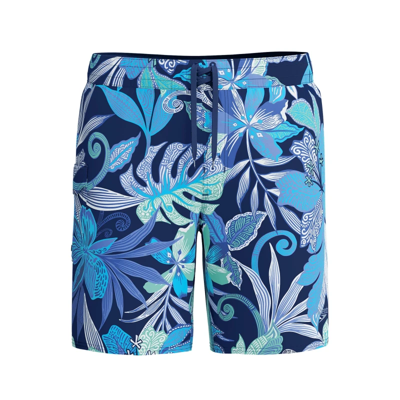 Image of Speedo Mens Print Swim Shorts Hapuna Blue male 32