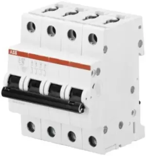 Image of Abb S204-C40 Circuit Breaker, Thermal Mag, 4 Pole