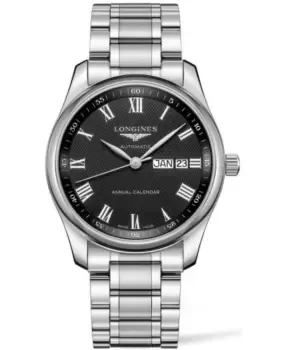 Image of Longines Master Collection Automatic 40mm Black Dial Stainless Steel Mens Watch L2.910.4.51.6 L2.910.4.51.6