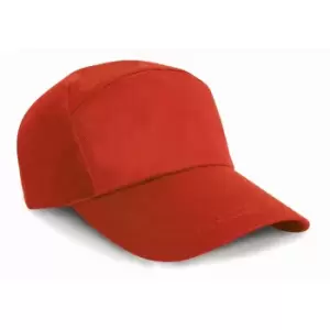 Image of Result Unisex Plain Baseball Cap (One Size) (Red)