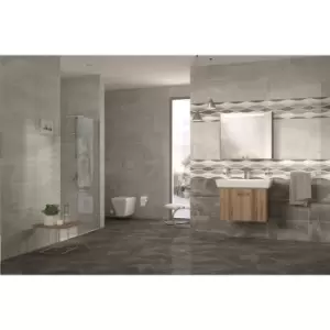 Image of Bone Marble Effect Wall Tile 30 x 60cm - Dalga