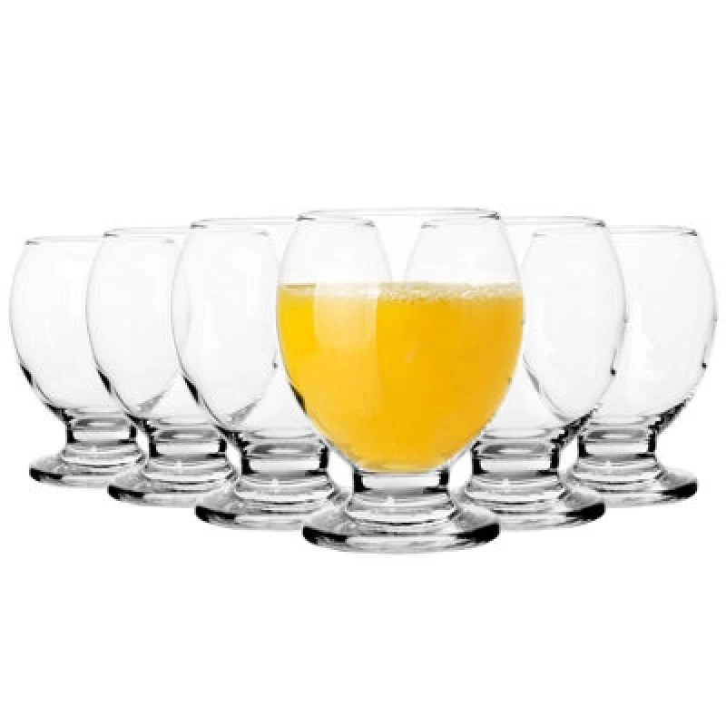 Image of LAV Nectar Glass Tumblers - 280ml - Pack of 6 Clear unisex