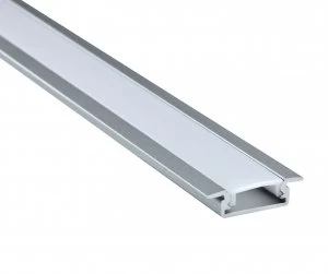 Image of Wickes Linea Recessed Aluminium Profile 1m