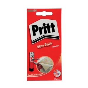 Image of Pritt Permanent Glue Dots 1 x Pack of 64 Glue Dots