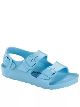 Image of Birkenstock Milano Eva Kids Sky Blue Sandal, Blue, Size 8 Younger